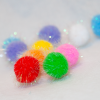 10-Pack Colorful Sparkle Pom-Pom Cat Toys